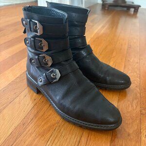 Stuart Weitzman Jitterbug Moto Style Boots